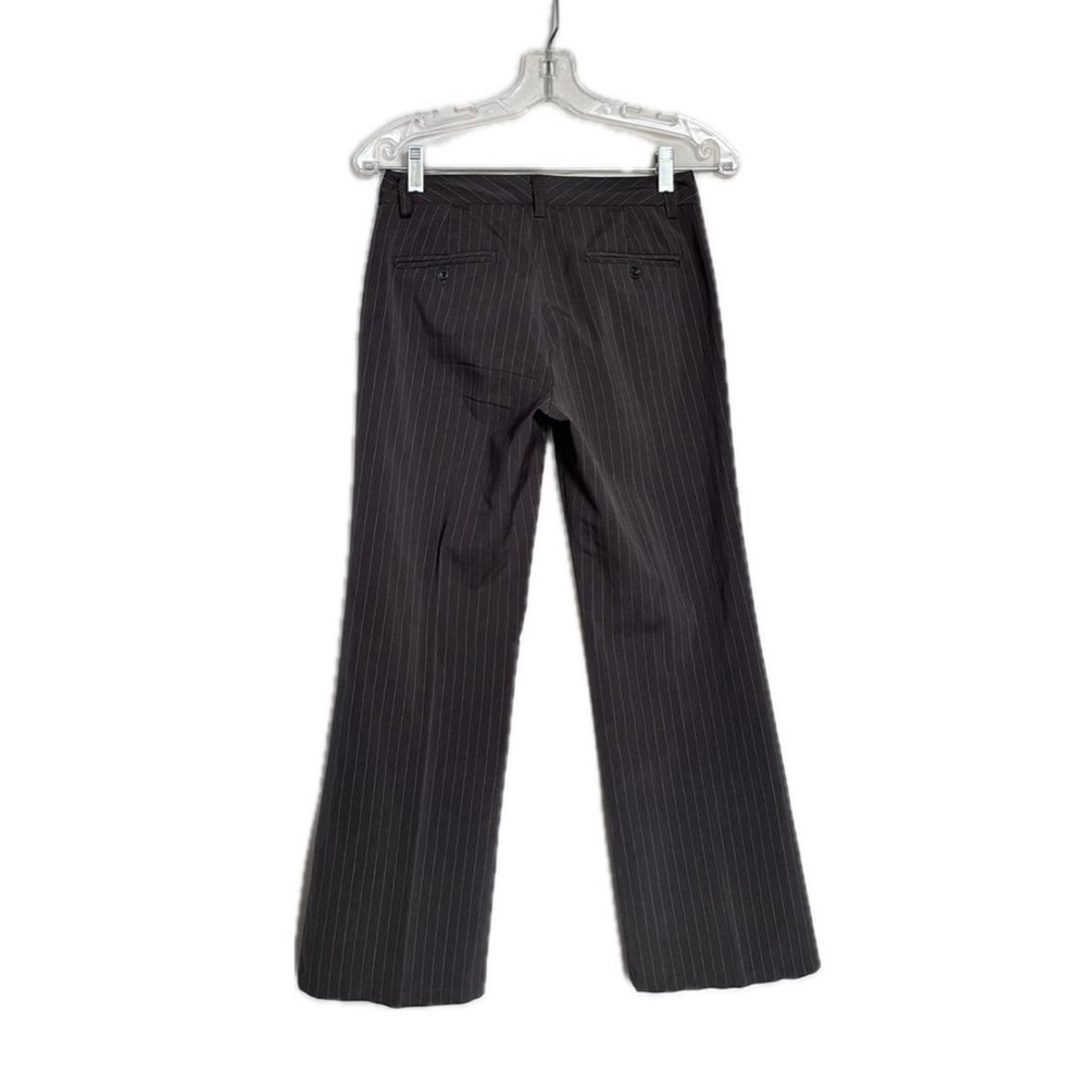 Gray low rise pinstripe pants